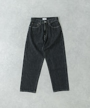 DENIM WIDE TAPERED PANTS