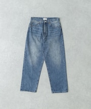 DENIM WIDE TAPERED PANTS