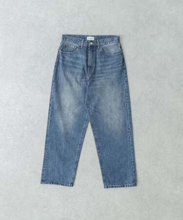 DENIM WIDE TAPERED PANTS