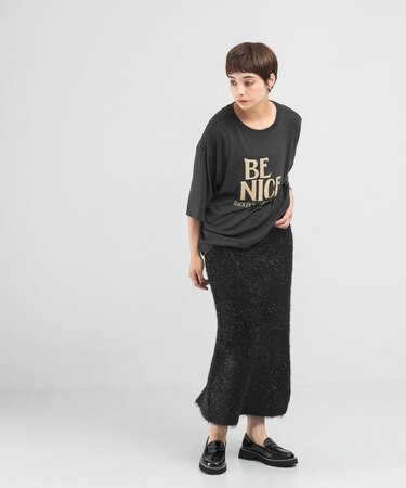 TORRAZZO DONNA　ラメミックスタイトスカート