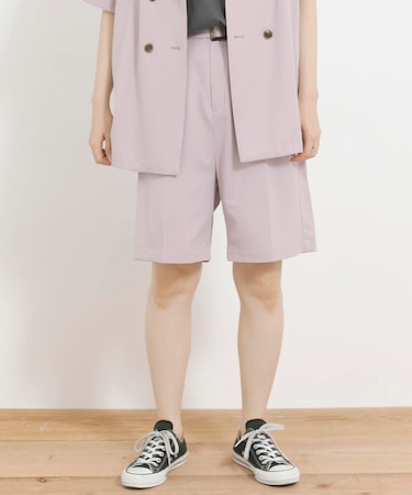 ベルト付きショートパンツ
