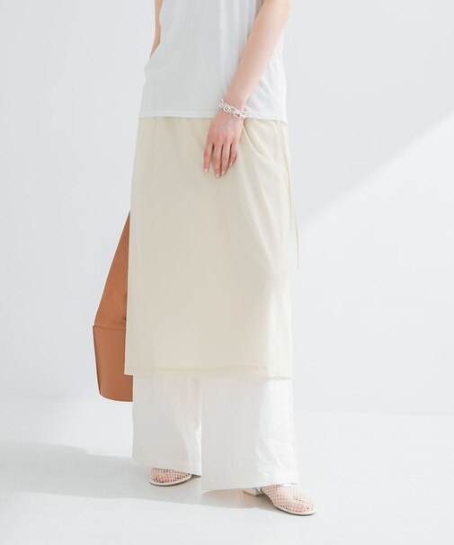 シアーミディレイヤードスカート