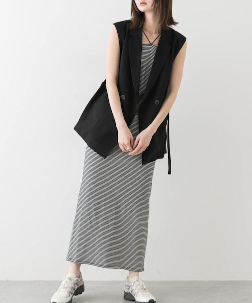 ホルターネックカップツキキャミワンピース