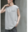 FORK&SPOON　エンブロイダリーノースリーブTシャツ