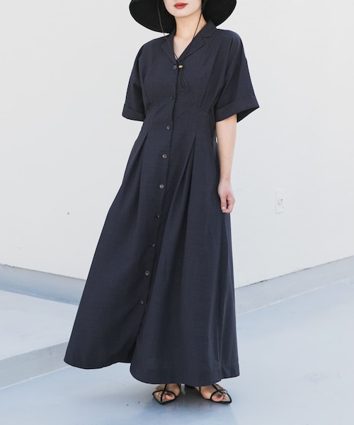 【45%OFF】Aveniretoile ウエストタックシャツワンピース 新作入荷情報〈ウエストタックシャツワンピース〉 | m-i-d