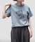 FORK&SPOON　オーバーダイロゴTシャツ
