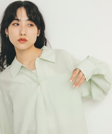 シアーロングシャツ