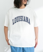 ロゴプリントオーバーサイズTシャツ