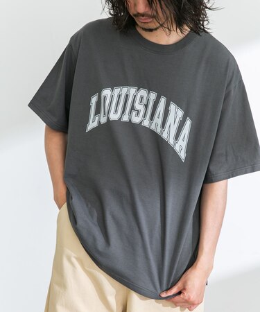 ロゴプリントオーバーサイズTシャツ
