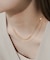 ボールチェーンキリカエレイヤードネックレス
