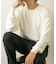 『一部WEB限定カラー』綿カシミヤクルーネックニット