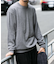 『一部WEB限定カラー』綿カシミヤクルーネックニット