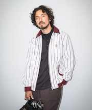 OOPS　先染めストライプブルゾン