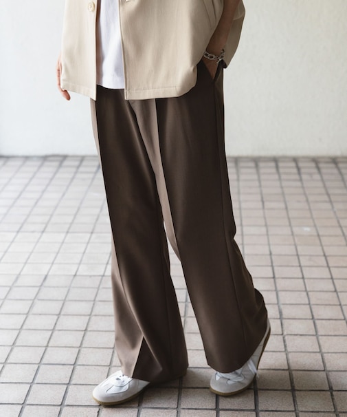 ドレープフレアスラックス