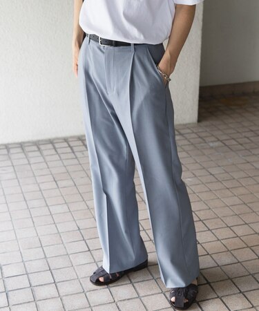 ドレープフレアスラックス