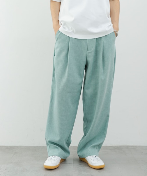 メランジタックワイドパンツ