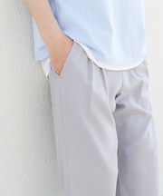 マイクロチェック2タックワイドスラックス