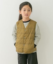 TAION　V-NECK BUTTON DOWN VEST(KIDS)