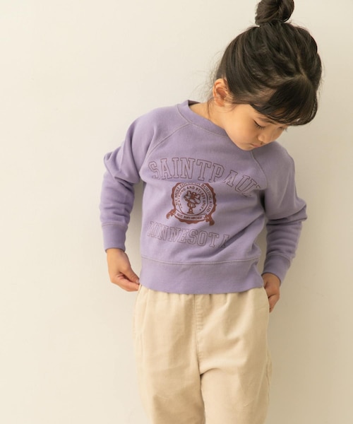 親子リンク』カレッジロゴスウェットプルオーバー(KIDS