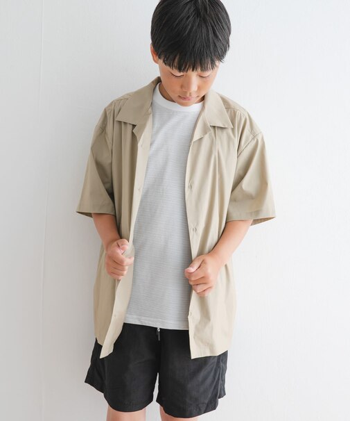 『セットアップ対応』『WEB／一部店舗限定』『UVカット』オープンカラーシャツ(KIDS)