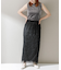 ELENDEEK　FRINGE STRAIGHT SKIRT