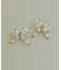 パールメタルリボンピアス