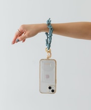Hashibami　レザーリボンスマホハンドストラップ