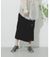 リネンヘリンボーンパイピングスカート
