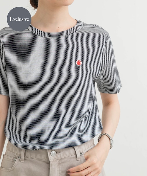 『別注』PETIT BATEAU×DOORS　embroideryt-shirts