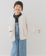 『親子リンク』キルトノーカラージャケット(KIDS)