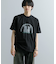 キャットグラフィックプリントTシャツ A
