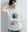 キャットグラフィックプリントTシャツ A