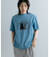 キャットグラフィックプリントTシャツ A
