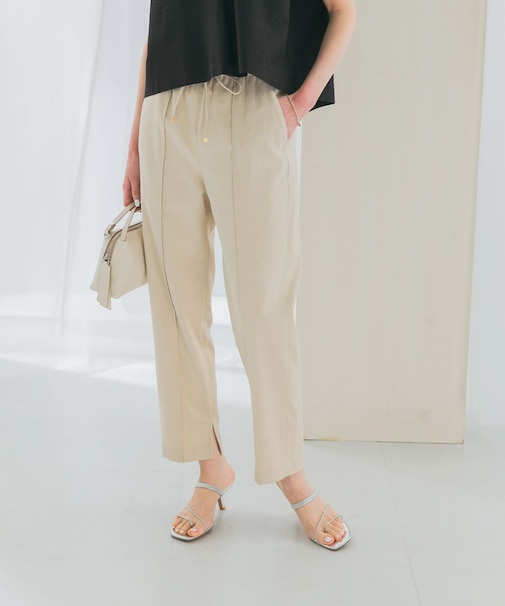 ウォッシャブルイージーテーパードパンツ