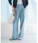 防シワハイウエストワイドスラックス