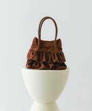フリルショルダーハンドバッグ