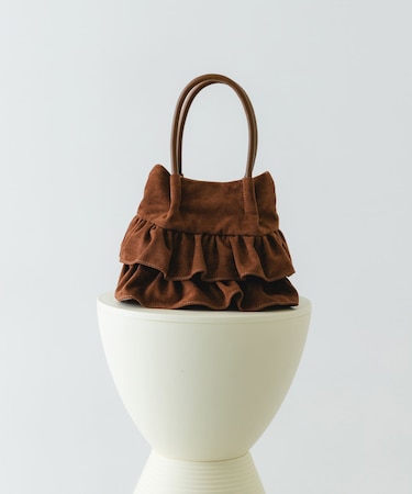 フリルショルダーハンドバッグ