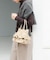 フリルショルダーハンドバッグ