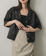 インドシシュウクロップドシャツ