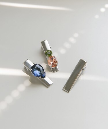 ビジュー3セットクリップピン