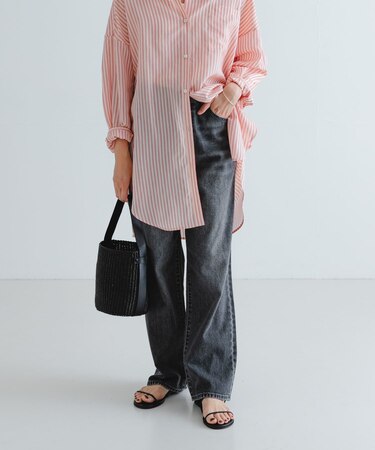 『3サイズ展開』new basic　ストレートフィットデニムパンツ