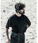 new basic　ウォッシャブルメリノウールショートスリーブTシャツ