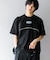 ブロックドデザインTシャツ(5分袖)