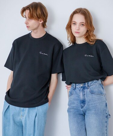 『一部WEB限定カラー』『ユニセックス』シシュウダンボールポンチショートスリーブTシャツ
