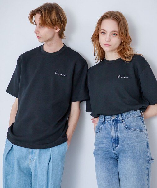 『一部WEB限定カラー』『ユニセックス』シシュウダンボールポンチショートスリーブTシャツ