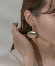 メタルビッグオーバルピアス