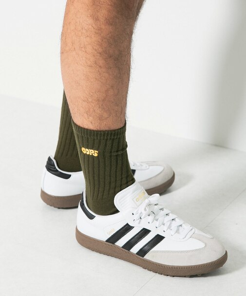 OOPS　ロゴ刺繍ソックス