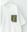 ナイロンポケット切替ハーフスリーブTEE