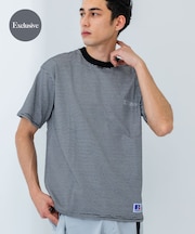 『別注』RUSSELL ATHLETIC×UR　BORDER SHORT-SLEEVE TEE