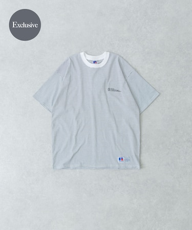 『別注』RUSSELL ATHLETIC×UR　BORDER SHORT-SLEEVE TEE